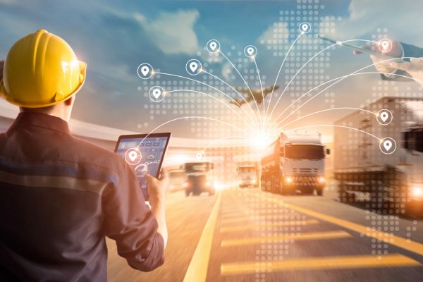 An illustration of innovative logistics solutions and supply chain management, highlighting job opportunities in Hungary.